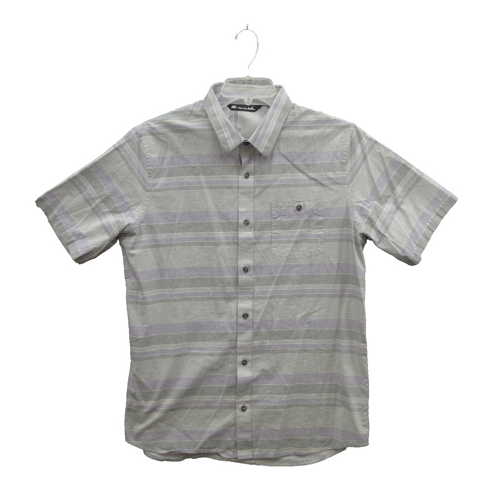 Travis Mathew Mens Shirt Large Short Sleeve Cotton Blend Pocket Golf